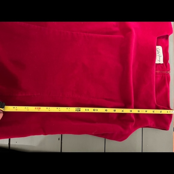 Eddy George Vintage Red Velvet Sheath Dress - Picture 14 of 16